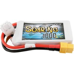 Gens ACE Soaring 2S 1000Mah 7.4V 30C 2S1P lipo battery pack with XT60 plug